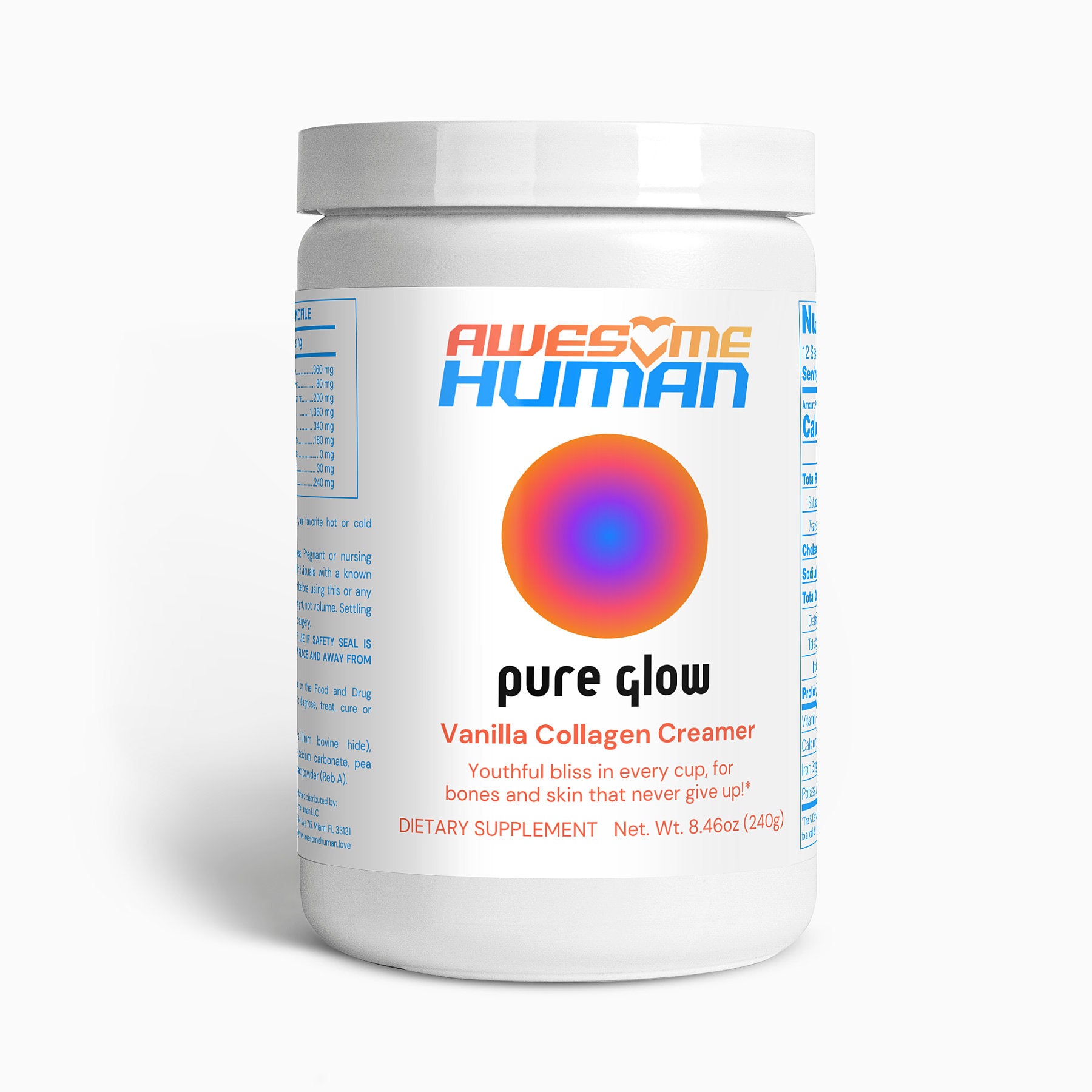 Vital blend of collagen peptides coffee creamer 