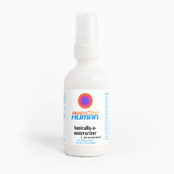 Our latest awesome human project, basically a moisturizer 