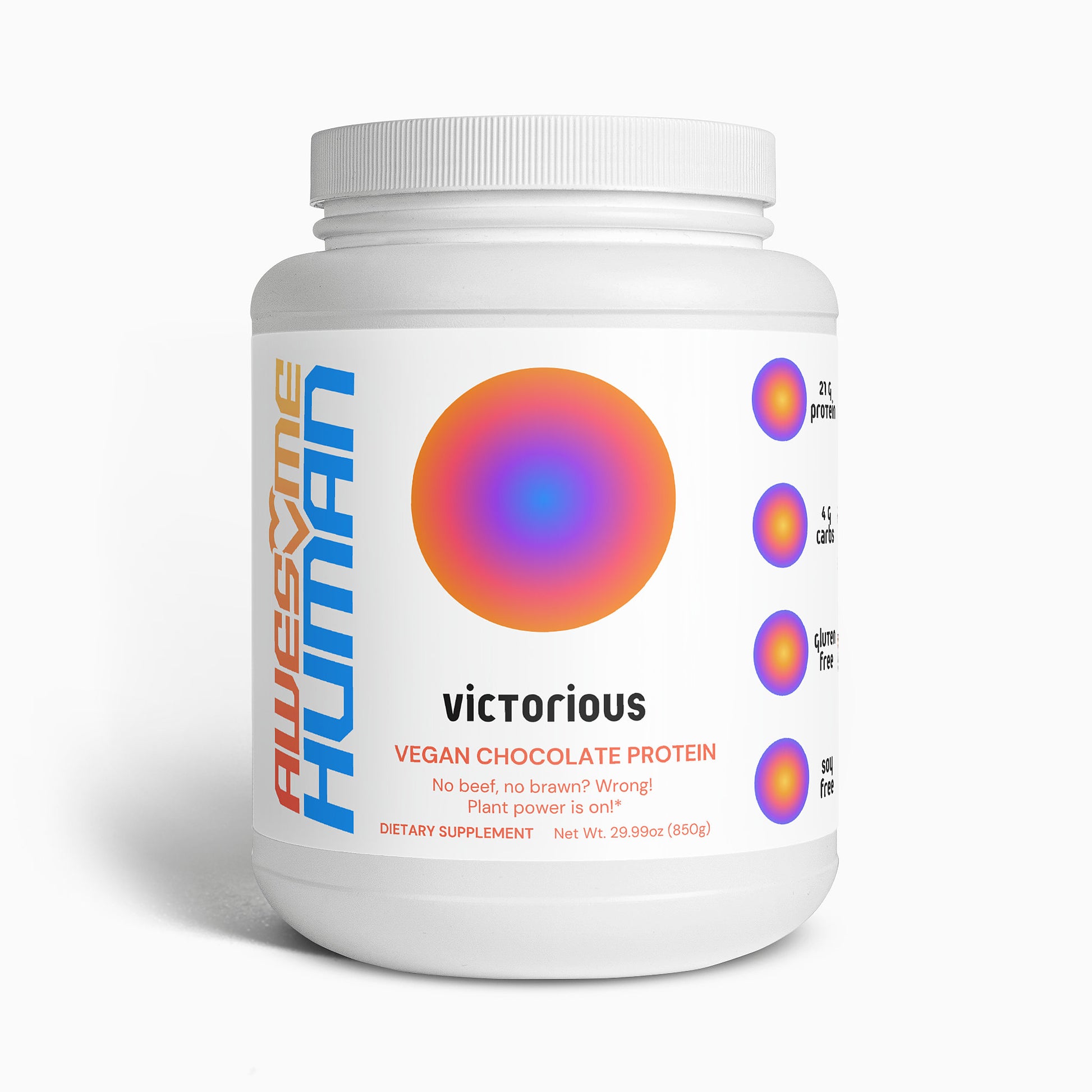 Victorious | Chocolate Vegan Plant Protein - Awesome Human