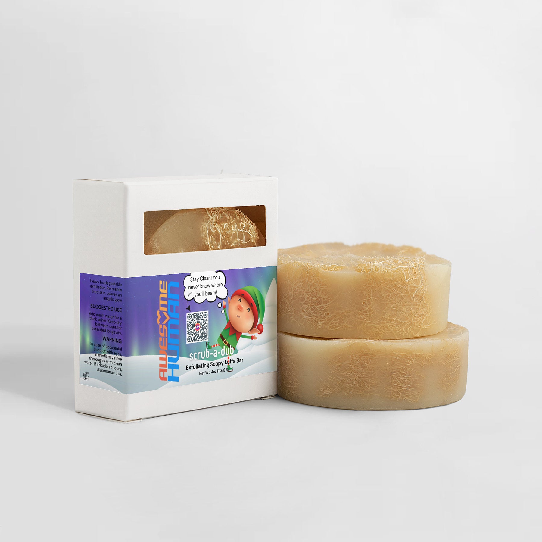 Scrub-a-Dub | Exfoliating Soapy Luffa Bar