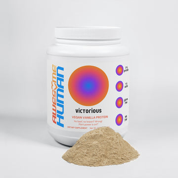 Victorious vanilla vegan plant protein powder pea protein cruelty-free
