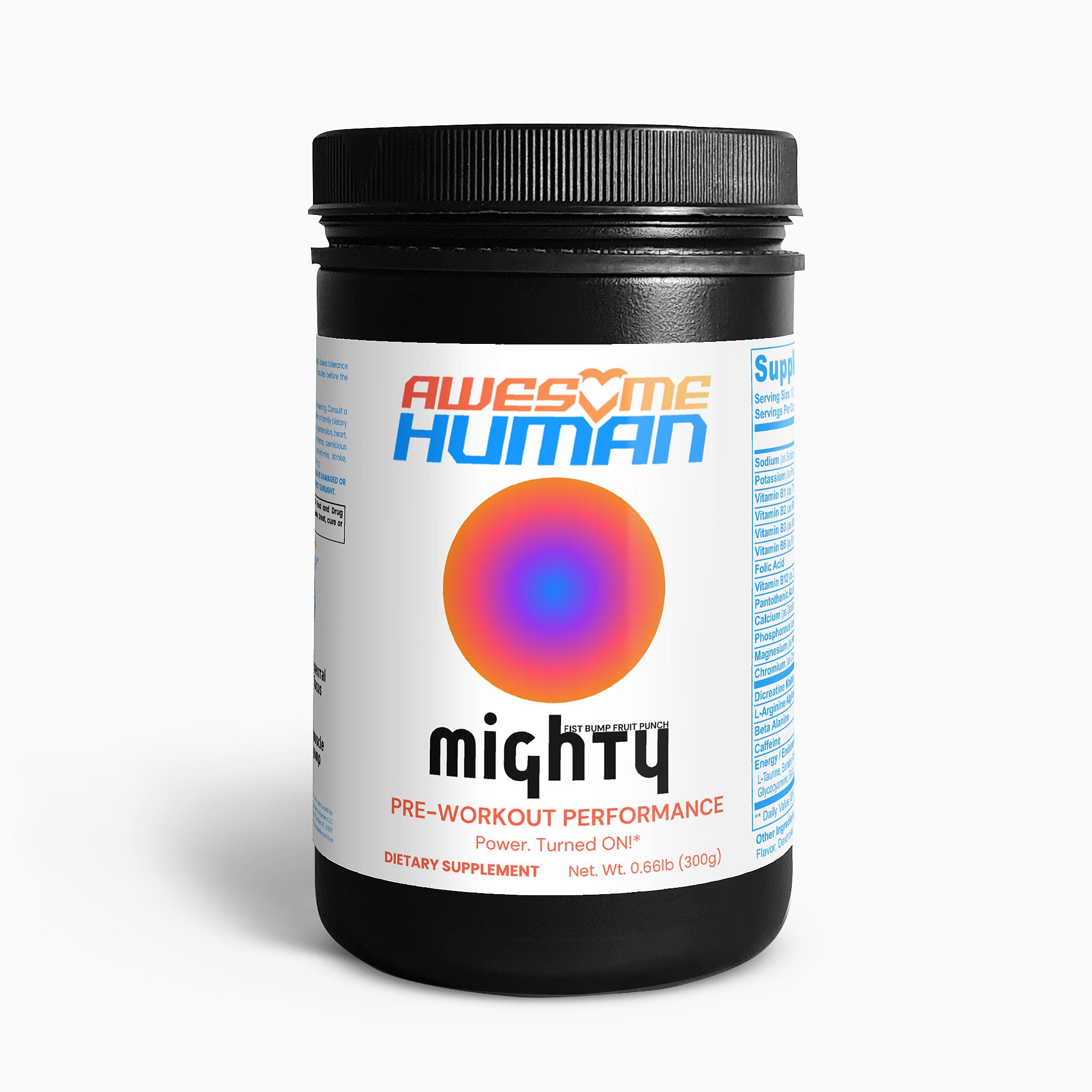 Mighty | Pre Workout Powder for Energy, Endurance, Focus and Pump | Fist Bump Fruit Punch Flavor