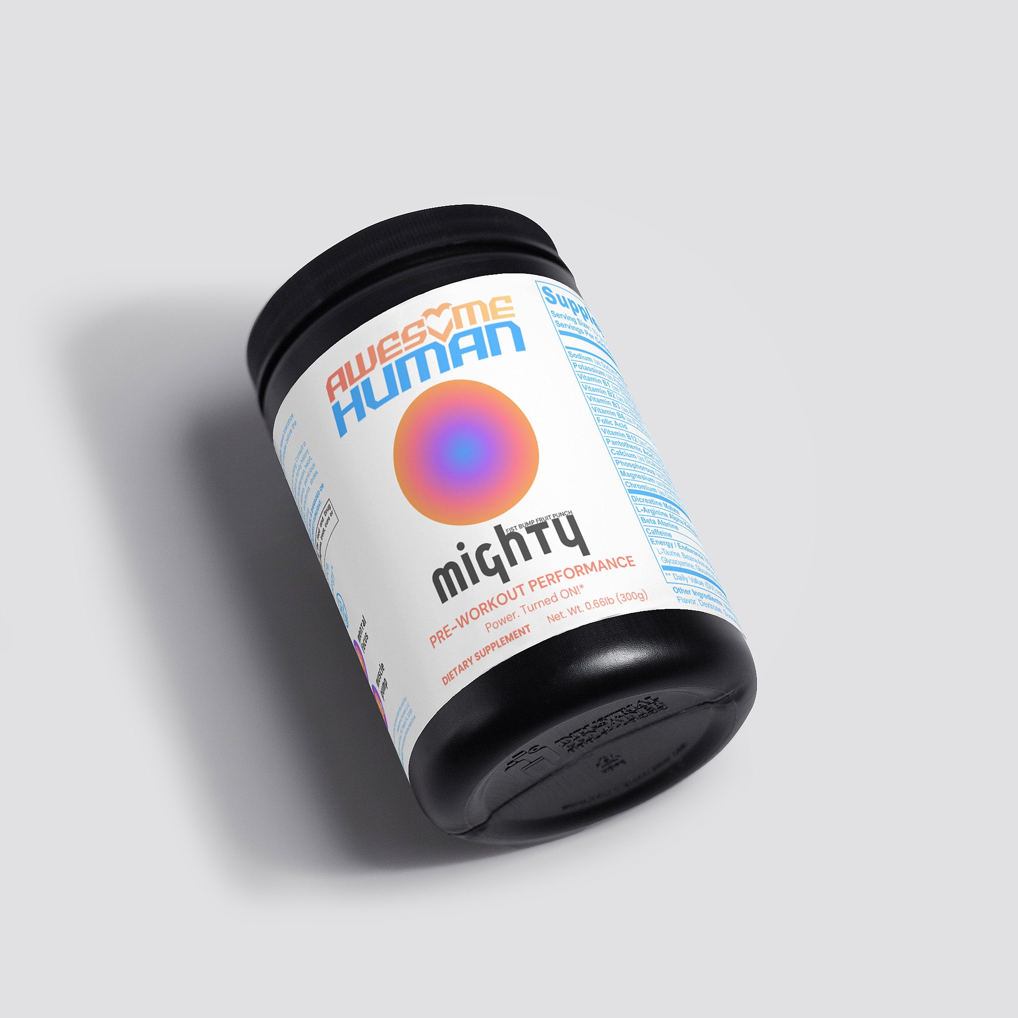 Mighty | Pre Workout Powder for Energy, Endurance, Focus and Pump | Fist Bump Fruit Punch Flavor