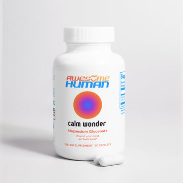 Magnesium Glycenate capsules for stress relief and calming effects for gen x men and women . awesome gen x stress relief for men and women. nature’s choice supplement 